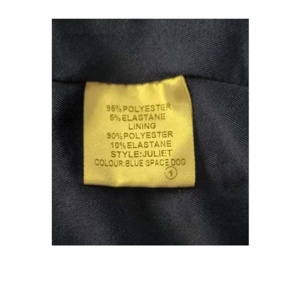 RARE Lindy Bop Juliet "Blue Space Dog" Retro Pinup Mod Dress, Size 16 - Picture 6 of 7